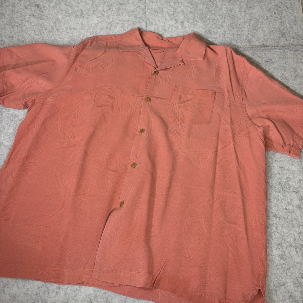 Tommy Bahama Coral Short Sleeve Button Up Shirt XL